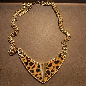 Vince Camuto Edgy Leopard Necklace